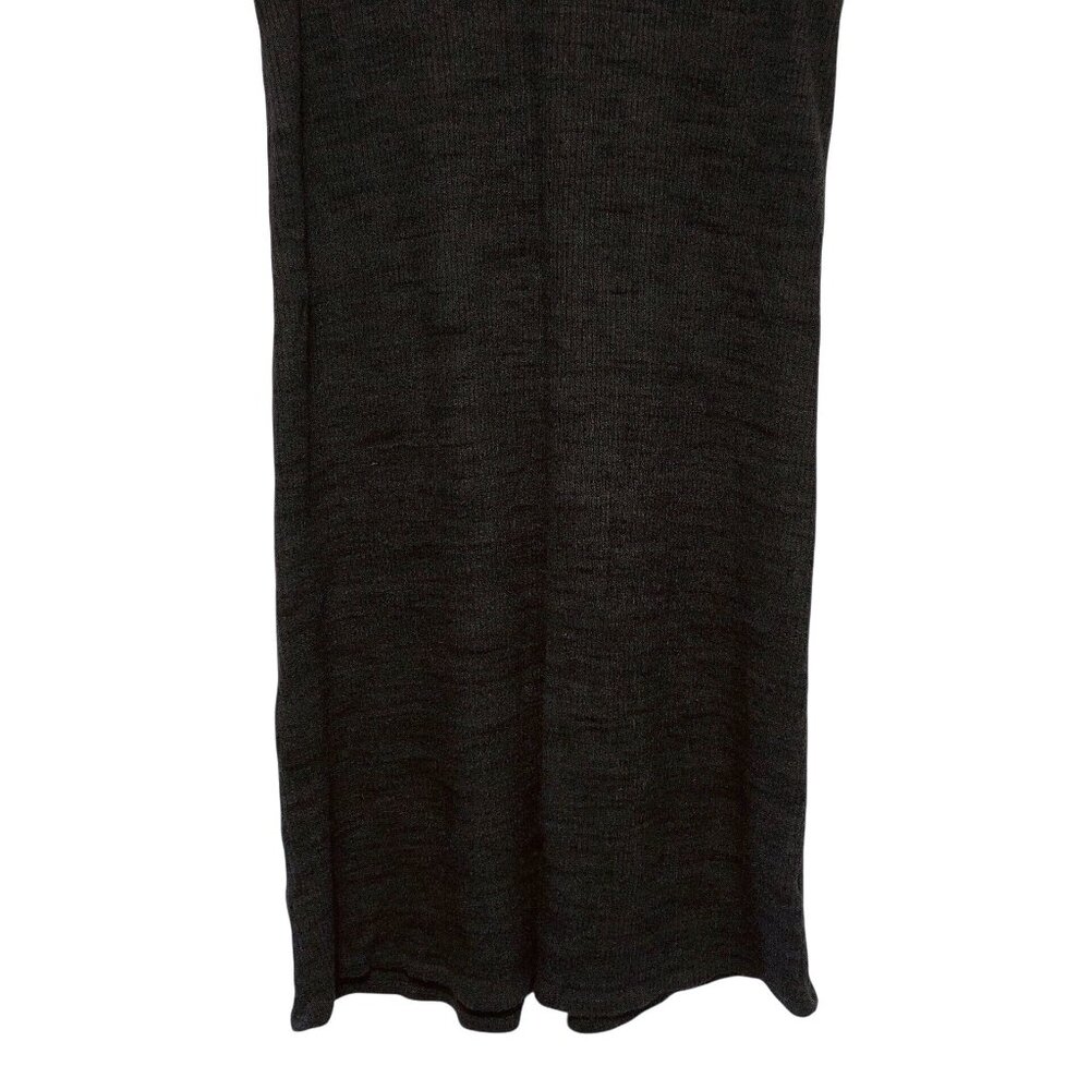 Splendid Solid Black Ribbed Mock Neck Sleeveless … - image 6